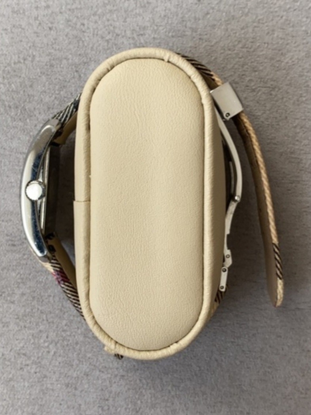 Burberry Plaid Strap Silver-Tone Rectangular Women's Watch - Picture 6 of 10